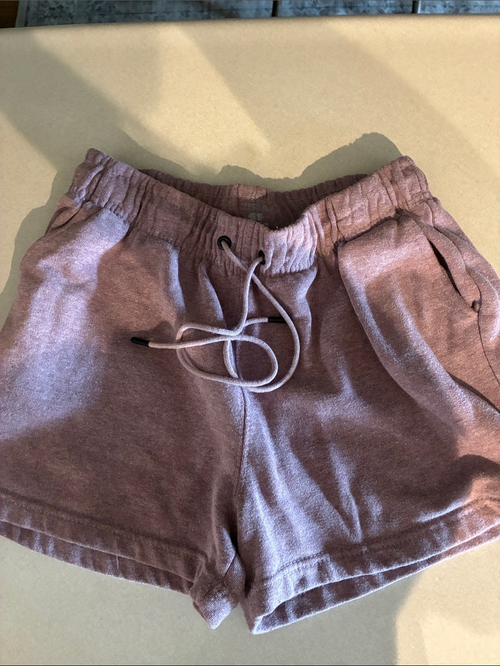 Women's Casual Drawstring Shorts - Dusty Mauve